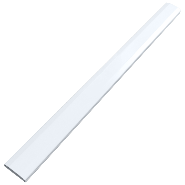 Aluminium cable cover with click-lock system 110 cm long, white